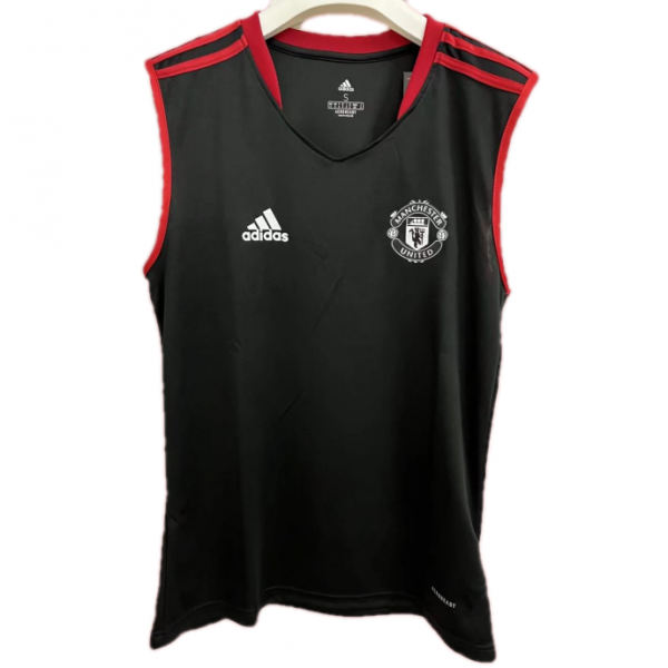 Manchester United Sleeveless Training Top - Black Manchester United Sleeveless Training Top - Black