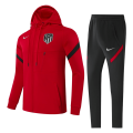Kids Atletico Madrid Hoodie Training Kit Red (Jacket+Pants) 2021 Kids Atletico Madrid Hoodie Training Kit Red (Jacket+Pants) 2021