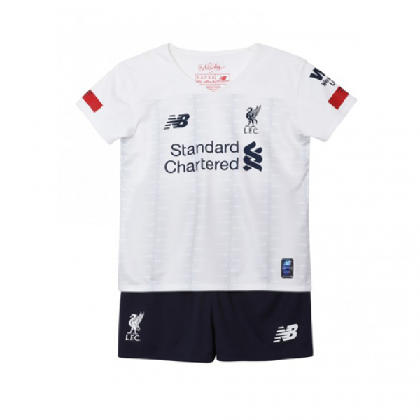 19-20 Liverpool Away White Children's Jerseys Kit(Shirt+Short) 19-20 Liverpool Away White Children's Jerseys Kit(Shirt+Short)