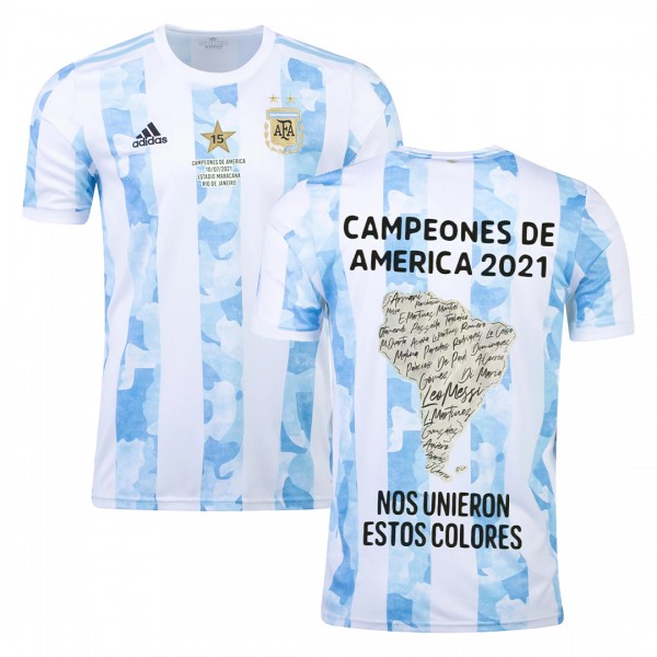 Argentina Soccer Jersey Home Copa America 2021 Winner Version Replica Argentina Soccer Jersey Home Copa America 2021 Winner Version Replica