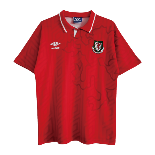 Wales Soccer Jersey Home Retro Replica 92/94 Wales Soccer Jersey Home Retro Replica 92/94