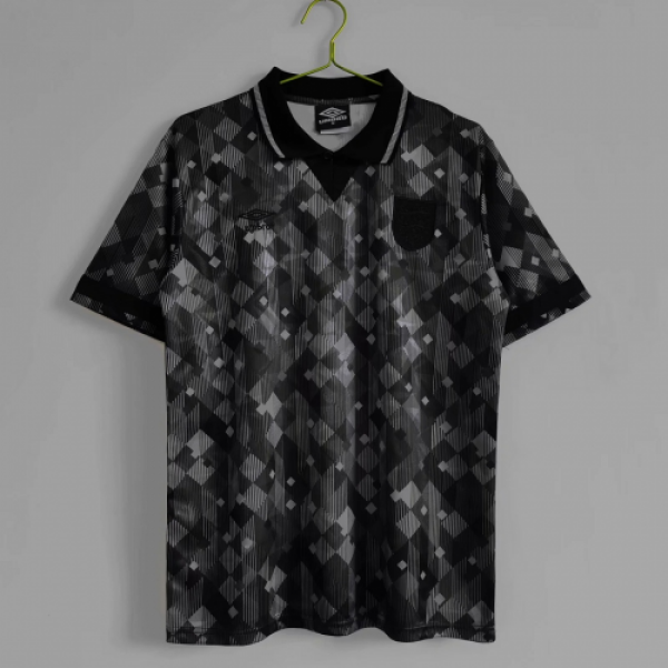 Umbro England Retro-Style Soccer Jersey black 1990 Umbro England Retro-Style Soccer Jersey black 1990